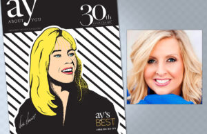 AY Magazine Founder Vicki Vowell appears on the cover of this month's anniversary issue. Heather Baker (inset) has been AY's publisher since February 2017.