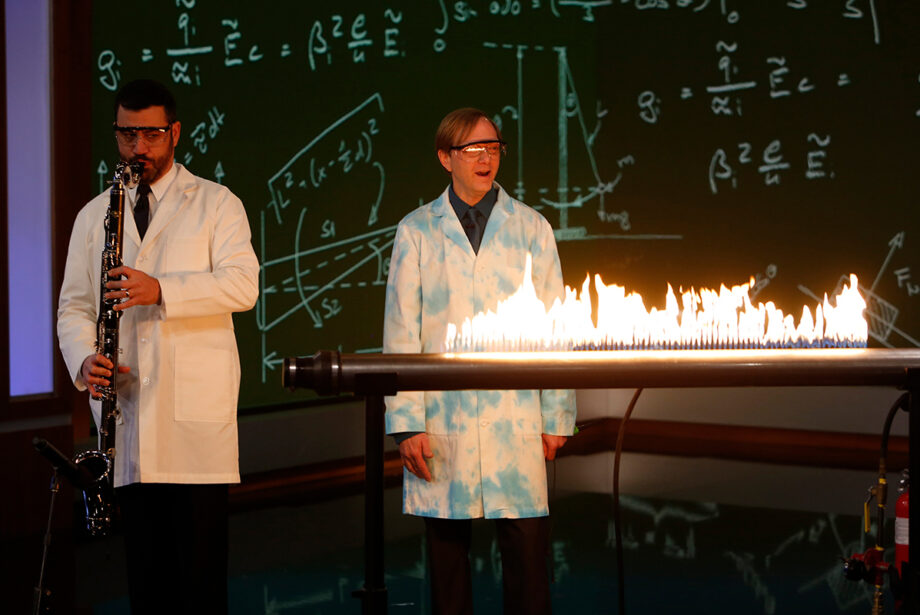"Science Bob" makes a fiery appearance on "Jimmy Kimmel Live!"