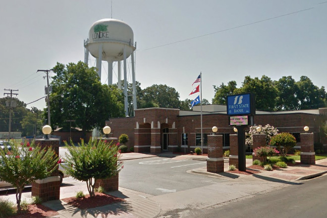 First State Bank of Lonoke's main branch at 101 S. Center St.
