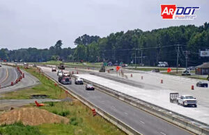 The public is welcome to make their own observations on U.S. 67/167 construction in Jacksonville, but from a safe distance on IDriveArkansas.com.