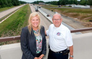 Amy Williams, executive director of Community Development at the Cabot Chamber of Commerce and Cabot Mayor Bill Cypert expect the $25 million Cabot North Interchange project to increase economic development once completed.