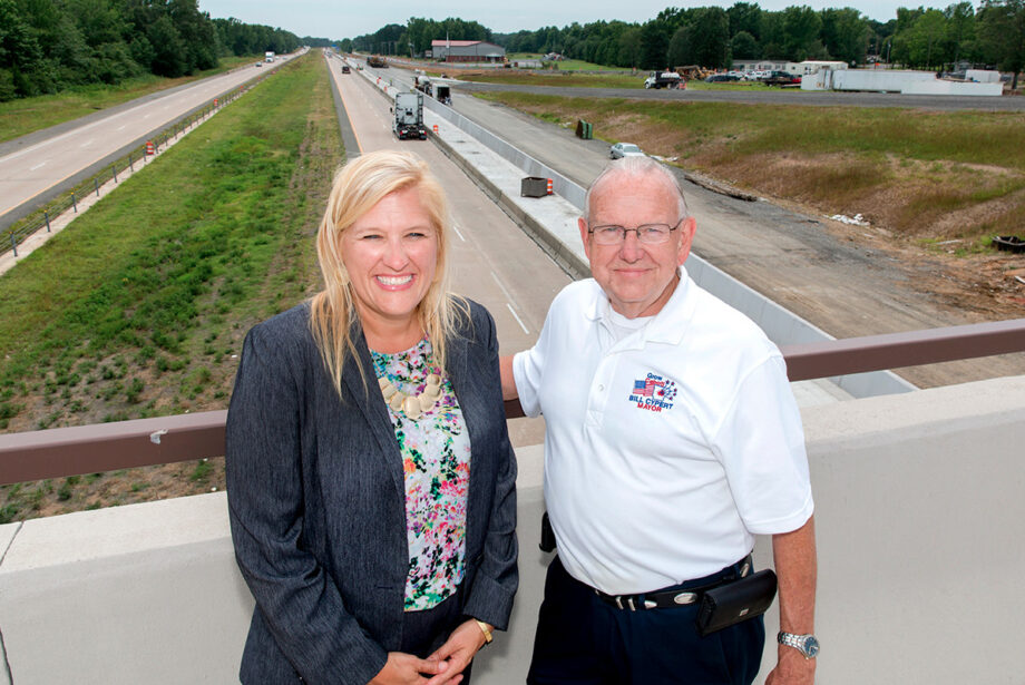 Amy Williams, executive director of Community Development at the Cabot Chamber of Commerce and Cabot Mayor Bill Cypert expect the $25 million Cabot North Interchange project to increase economic development once completed.