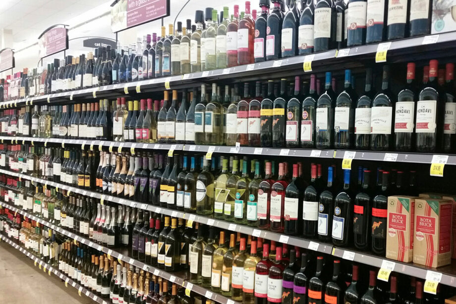 The wine shelves of Arkansas Krogers, such as this one in North Little Rock, have grown more robust since the Legislature loosened restrictions on what grocery stores could offer.