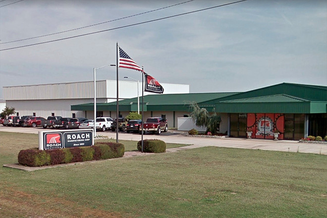 The headquarters of Roach Manufacturing's conveyor facility in Trumann.