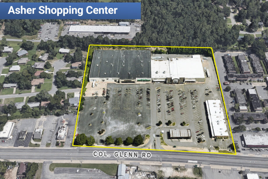 The Asher Shopping Center at 6420 Col. Glenn Road