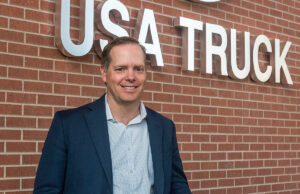 James Reed, CEO of USA Truck in Van Buren.