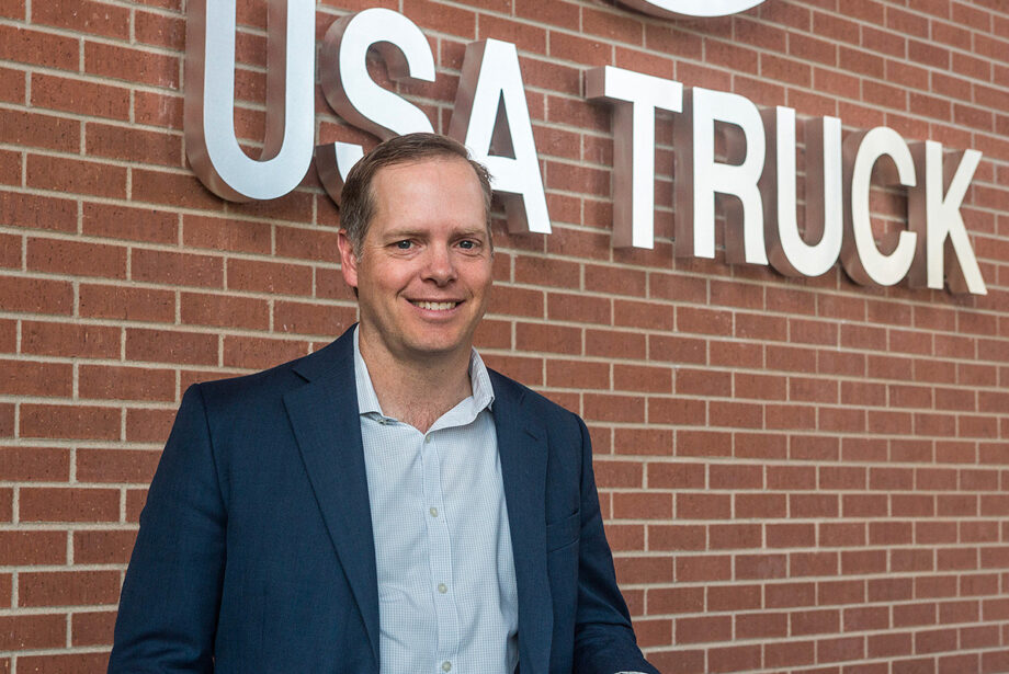 James Reed, CEO of USA Truck in Van Buren.