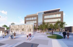 A rendering of Argenta Plaza and the First Orion building.