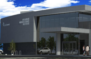 A rendering of the Arkansas Neuroscience Institute at CHI St. Vincent North in Sherwood.