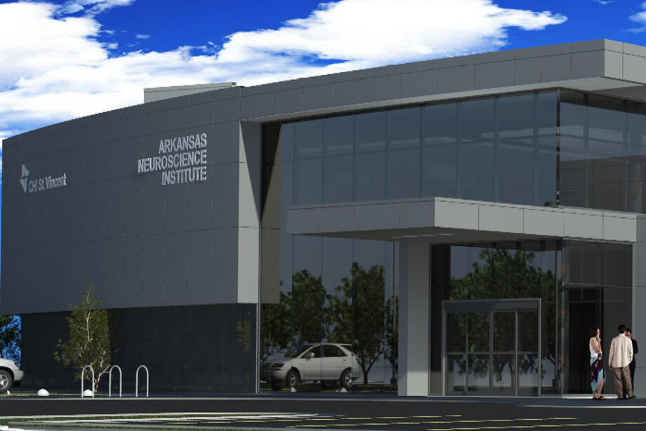 A rendering of the Arkansas Neuroscience Institute at CHI St. Vincent North in Sherwood.