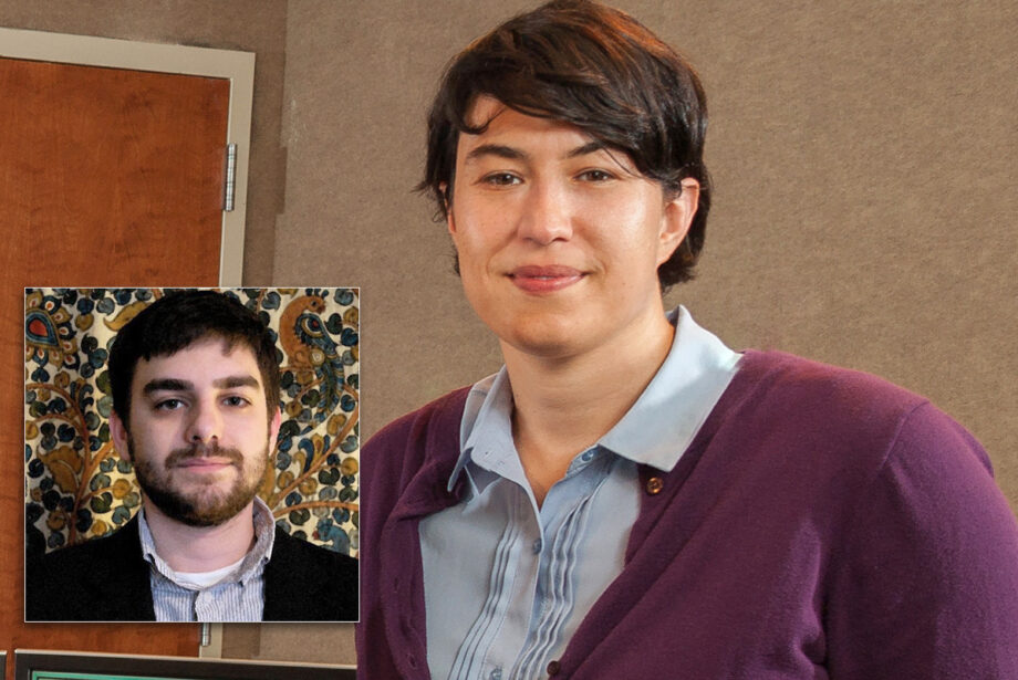 Sarah Whites-Koditsch and Jacob Kauffman (inset) left their positions at KUAR on the same day last month.