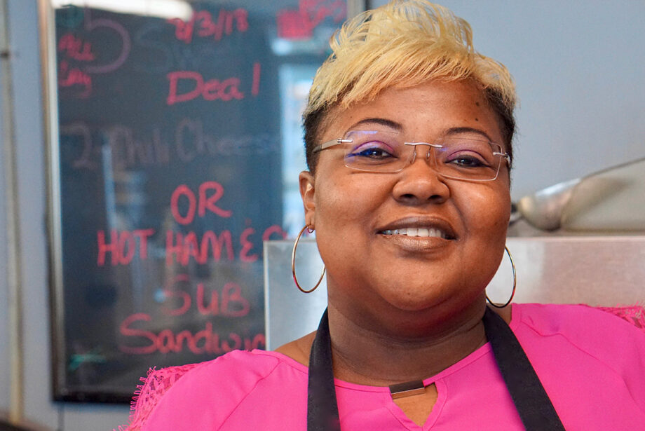 La’Twana Scott, owner of Sweet Mama T’s restaurant in El Dorado, was a 911 dispatcher in town before “stepping out on faith” to open her own business.