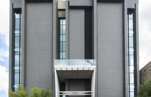 The One-One-Two Building in downtown Fayetteville