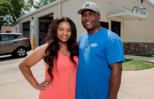 Tineska and Roger Perry own RP Detail in Arkadelphia. The couple shares space in the building for their businesses where Roger owns an auto-detailing business and Tineska, a hair salon.