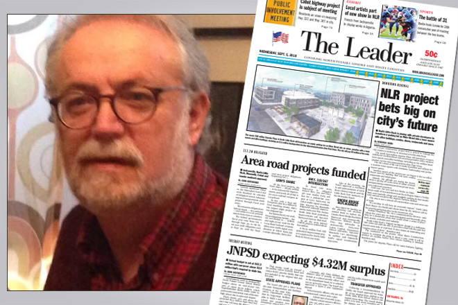 Garrick Feldman, publisher of The Leader, says his newspaper will focus on North Little Rock more often.