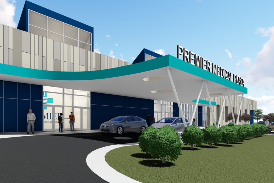 A rendering of the planned&nbsp;Premier Medical Plaza, a 45,000-SF facility at the site of the vacant Kmart on Rodney Parham Road in Little Rock.