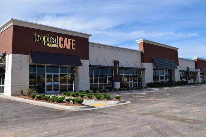 Dyne Hospitality's 49th Tropical Smoothie Cafe location at 11312 Bass Pro Parkway in Little Rock