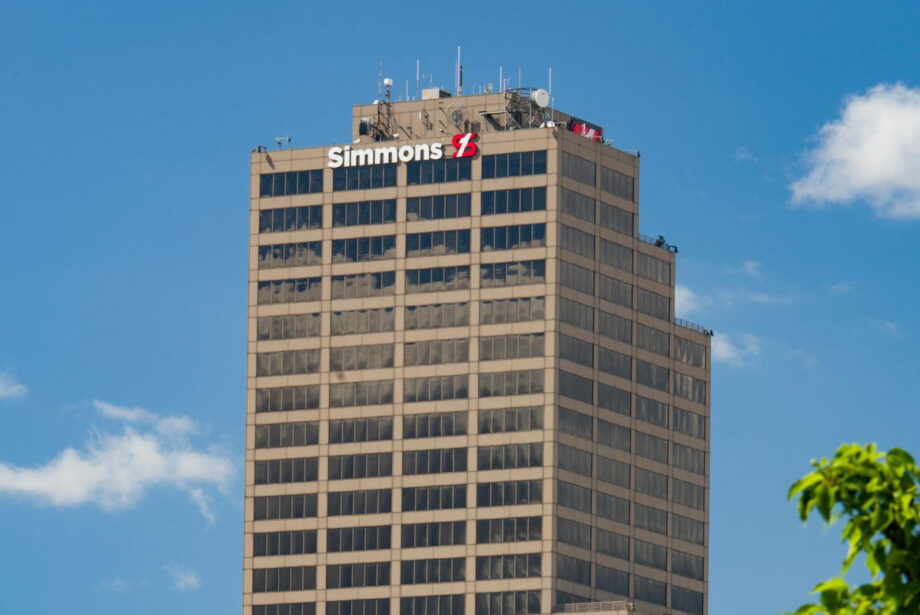 Simmons Bank, whose name and logo soar above Little Rock atop the city’s highest skyscraper, reaped about three-quarters of Arkansas’ bank deposit growth from June 30, 2017, to the end of June this year, according to the Federal Deposit Insurance Corp’s annual summary of deposits. The bank is based in Pine Bluff.