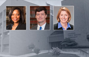 Arkansas PSC Commissioners, from left: Kimberly O’Guinn; Ted Thomas, chairman; and Elana C. Wills