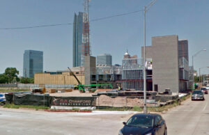 The Oklahoma City site of the hotel C.R. Crawford was building for Anish Hotel Group, as it appeared in May.