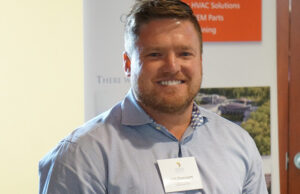 Seal Solutions CEO Josh Davenport, winner of&nbsp;the Advanced Energy Rising Star Award at the Empowering Arkansas conference that was held in Little Rock Tuesday. His company won&nbsp;the Advanced Energy Business Innovation Award.