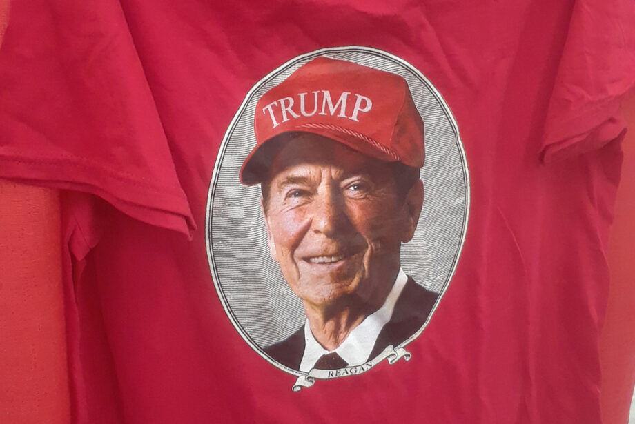 A t-shirt on display in the Arkansas Republican Party booth at the Arkansas State Fair