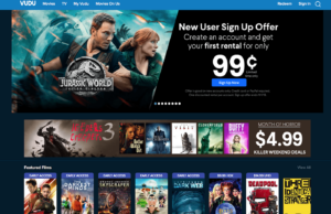 Vudu, Walmart's video streaming service.