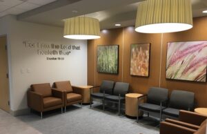 The Baptist Memorial Hospital-Crittenden Cancer Center lobby.