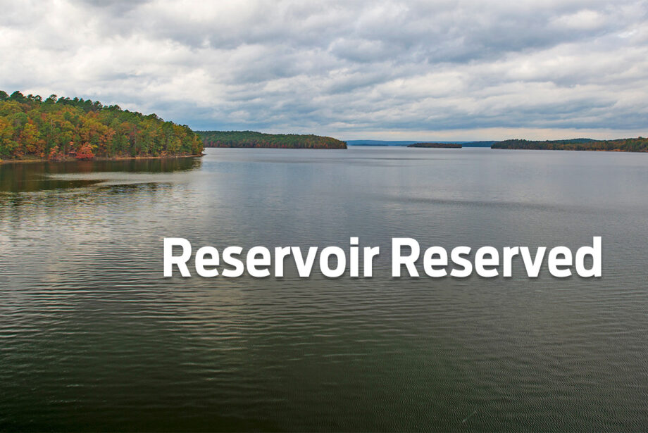 Potential site of a floating array of solar panels on Lake Maumelle.