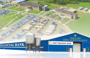 The First Financial Bank Poultry Education Facility, seen here in a rendering by Chore-Time of Milford, Indiana, is set to open at Southern Arkansas University in the fall of 2019.