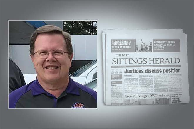 Publisher John Robert Schirmer hopes his new Arkadelphia Dispatch will fill the hole left after GateHouse Media Inc. shuttered the Siftings Herald in September.