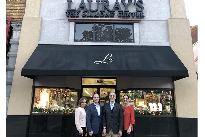 Murphy-Pitard Owners Amanda Pitard and James &ldquo;Toddy&rdquo; Pitard Jr. with Lauray&rsquo;s Owners Mark and Patti Fleischner.