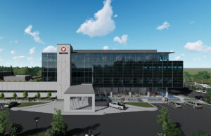 A rendering of the 25-bed facility that Arkansas Heart Hospital is building in Bryant.