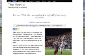 A screenshot of the Har-Ber Herald's investigative story originally published on Oct. 30 at HarBerHerald.com.