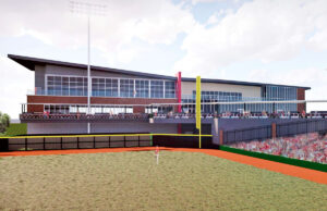 University of Arkansas baseball clubhouse at Baum Stadium