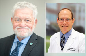 Dr. Ray Stowers of the Arkansas Colleges of Health Education and Dr. Rance McClain (inset) of the Arkansas College of Osteopathic Medicine