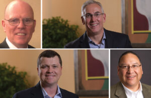 Joining the board of directors of E.C. Barton & Company in Jonesboro are, clockwise from top left, Blake Barber, Kevin Pierce, Henry Torres and Willis Tyler.