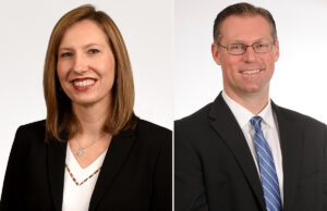 Amanda George and Jake Stover, both of the University of Arkansas for Medical Sciences.