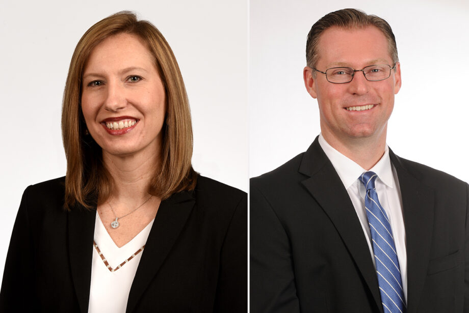 Amanda George and Jake Stover, both of the University of Arkansas for Medical Sciences.