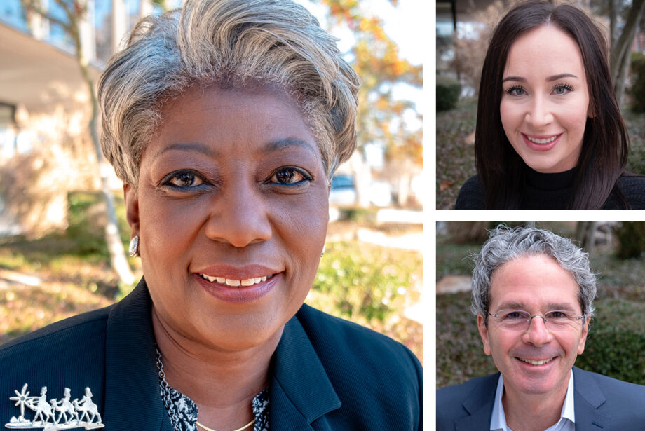 Gloria Boone, Hannah Ray and Tom Ricciardone of AFMC