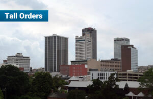 Some of the office towers seen above in downtown Little Rock are being marketed as
repositioned opportunities.