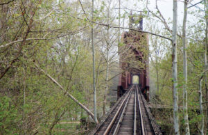 The abandoned Yancopin Bridge over the Arkansas River will provide a scenic link in the Delta Heritage Trail.