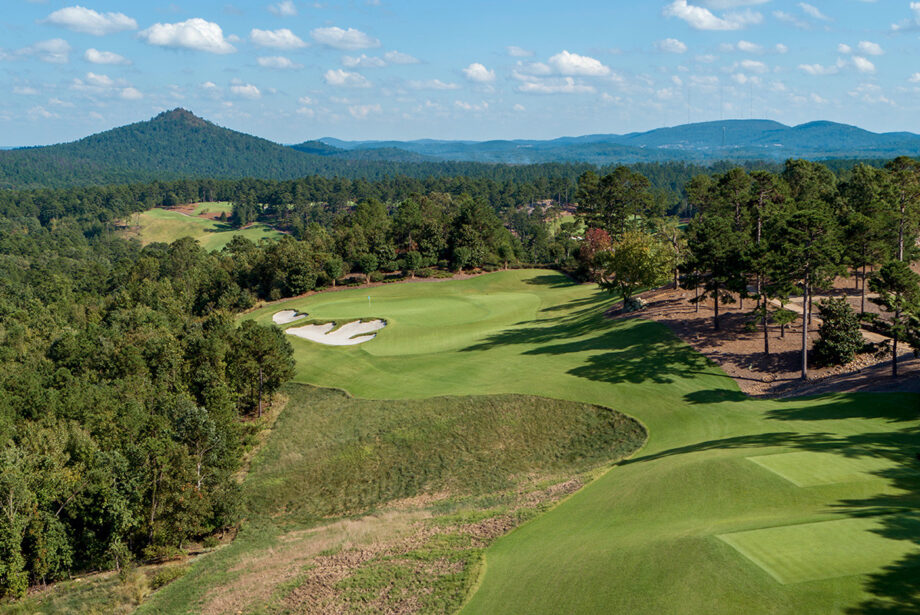 The Alotian Club is an exclusive 7,480-yard golf course near Lake Maumelle in Pulaski County.