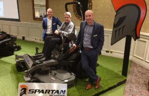 Adam Carey, product manager at Doyle&rsquo;s Wholesale; Jeff&nbsp;Kelley, director of sales at Intimidator Group; and John Foley,managing director of Doyle&rsquo;s Wholesale.