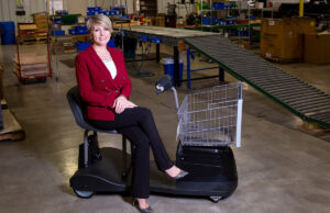 Erin Kiefer&rsquo;s father, Bill Sage, founded Assembled Products after inventing an electric cart for shoppers. Kiefer became president and CEO in 2017.