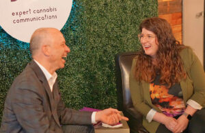 Martin Thoma and Elizabeth Michael, announcing their new communications firm focused on the cannabis industry, Bud.