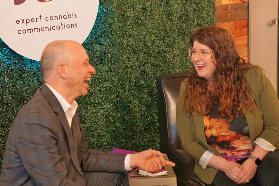 Martin Thoma and Elizabeth Michael, announcing their new communications firm focused on the cannabis industry, Bud.