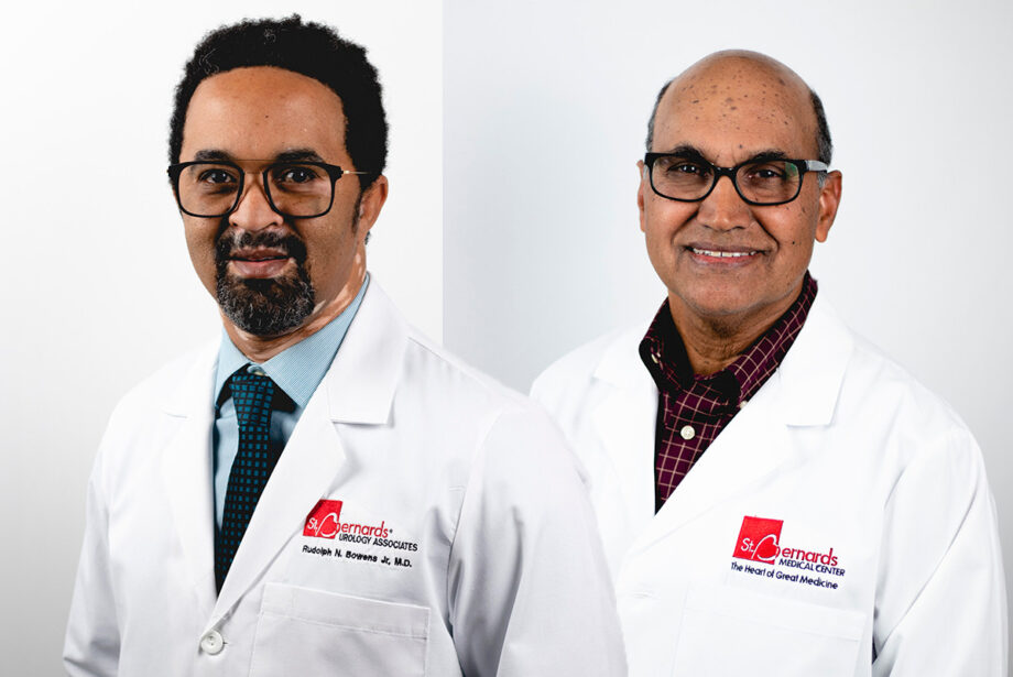 Dr. Rudolph Bowens Jr. and Dr. Bose Manyam of St. Bernards Medical Center