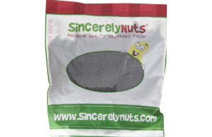 A five-pound bag of poppy seeds from Sincerely Nuts.