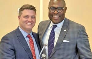 Denver Peacock and Little Rock Mayor Frank Scott Jr.